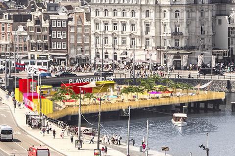 Amsterdam uniek pop-up strand rijker! 