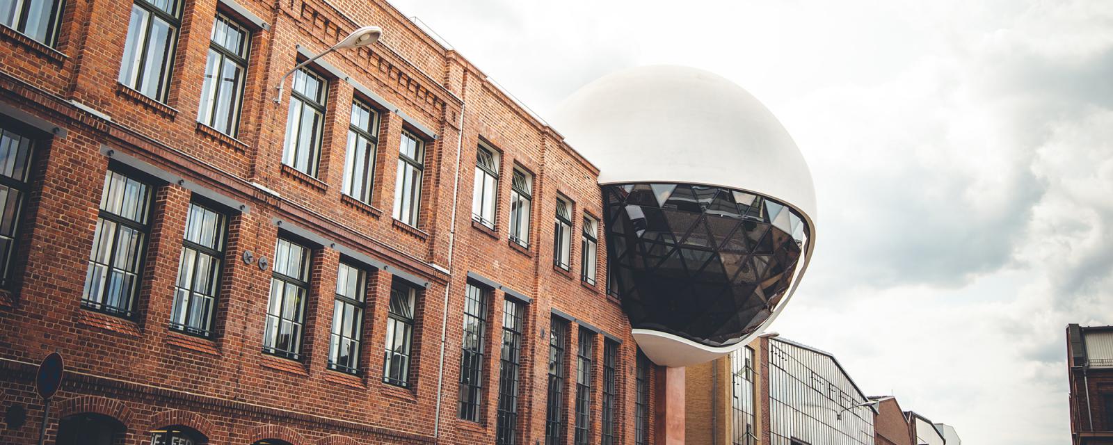 Techne Sphere in Leipzig: een restaurant in een wereldbol 