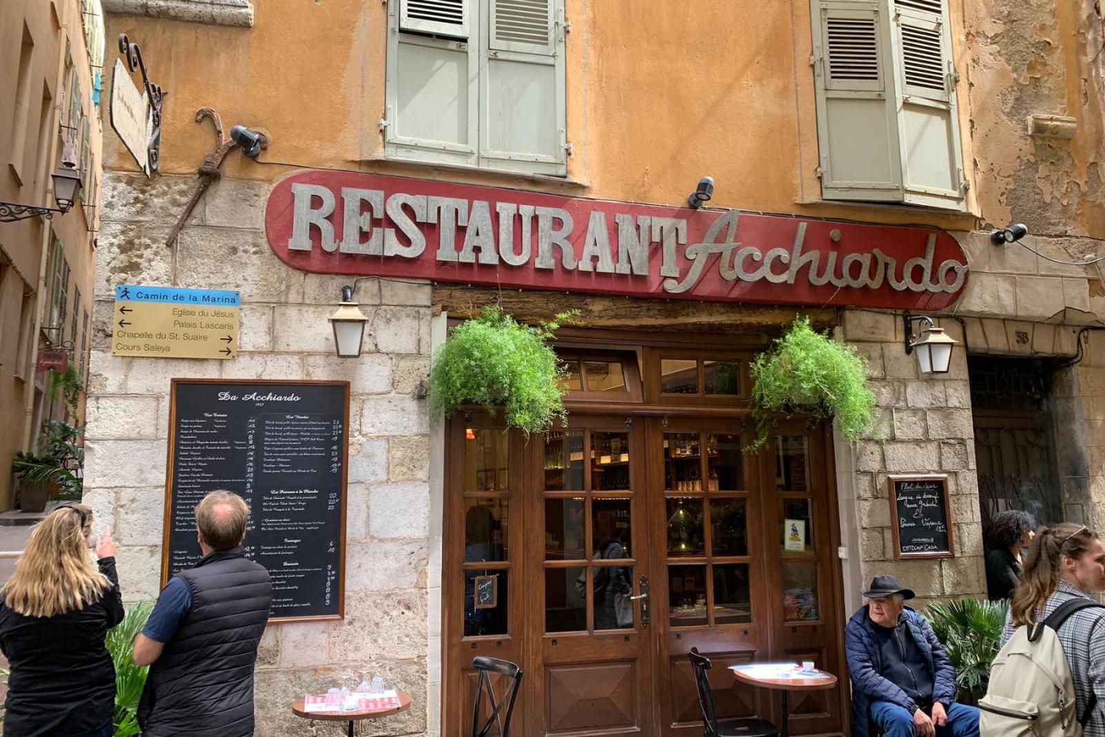 Chez Acchiardo is een restaurant in Vieux Nice