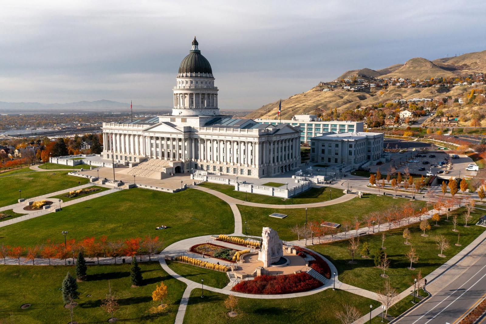 De Utah State Capitol is een populaire plek om foto's te maken in Salt Lake City