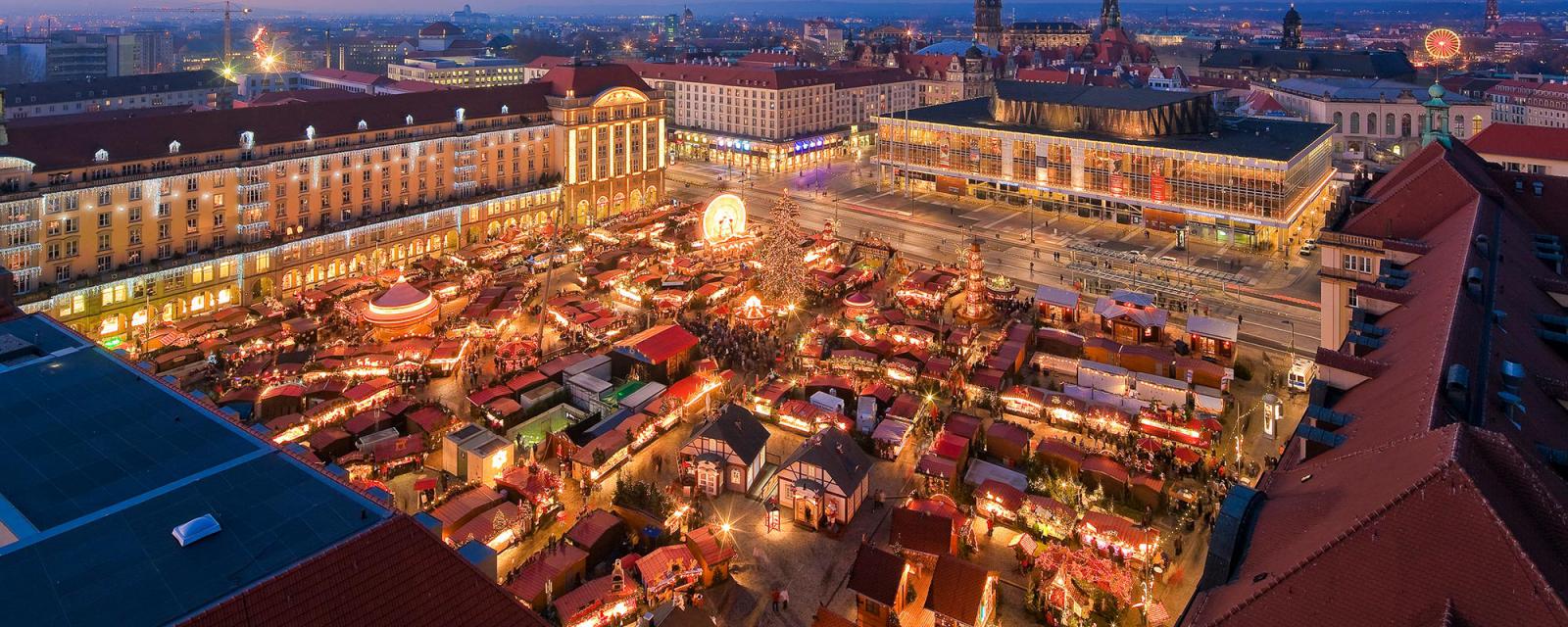 Vier de kerst in Dresden Elbland 