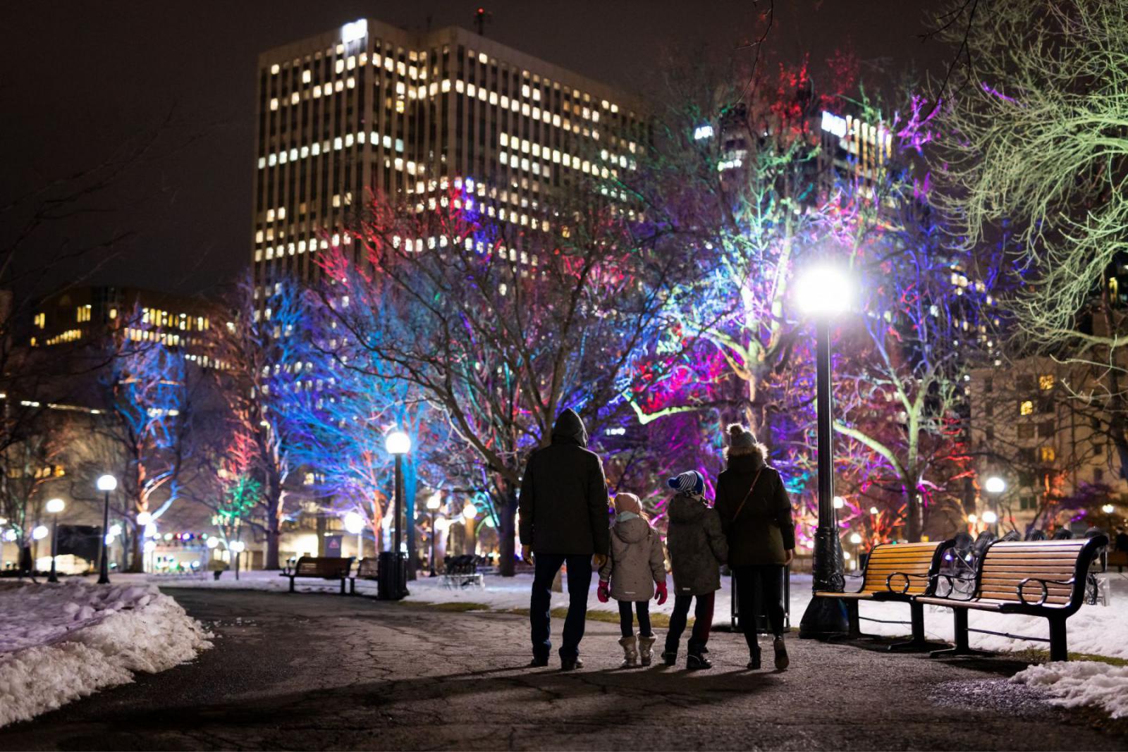 Laat je betoveren door de lichtjes tijdens Winter Light | Ottawa Tourism
