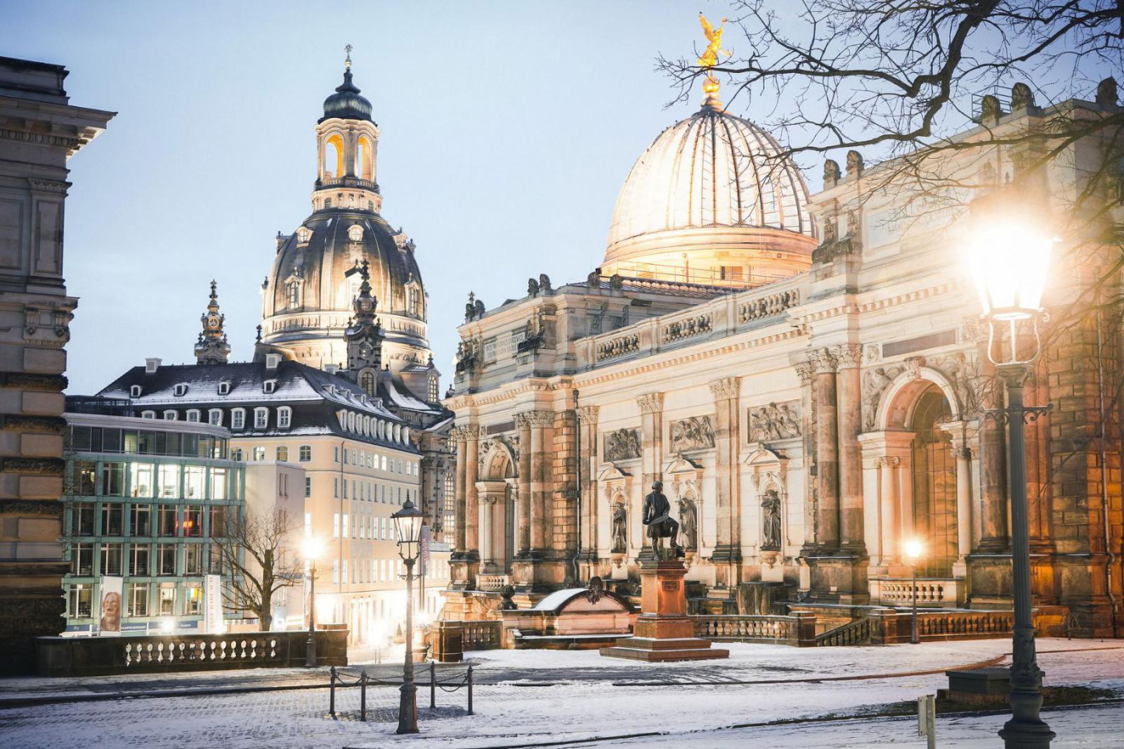 Het romantische Dresden in de winter | © Michael R. Hennig (DML-BY)