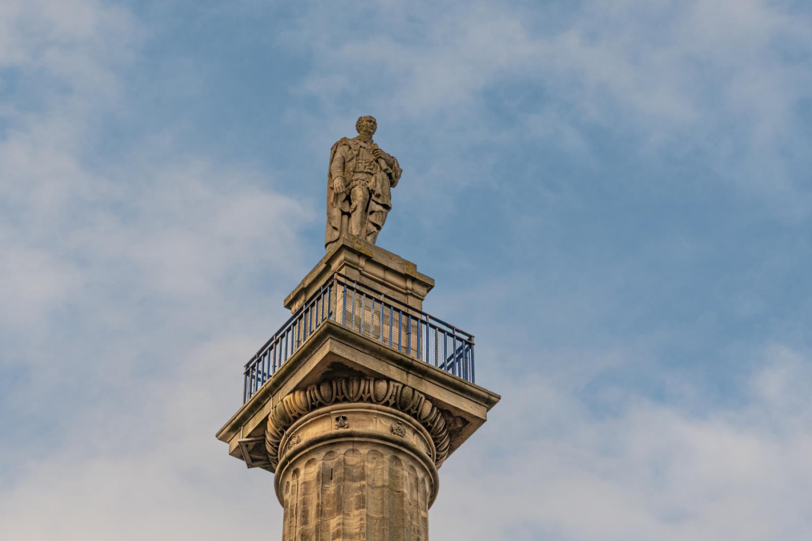 Vanaf Grey’s Monument heb je een prachtig uitzicht over het centrum van Newcastle.