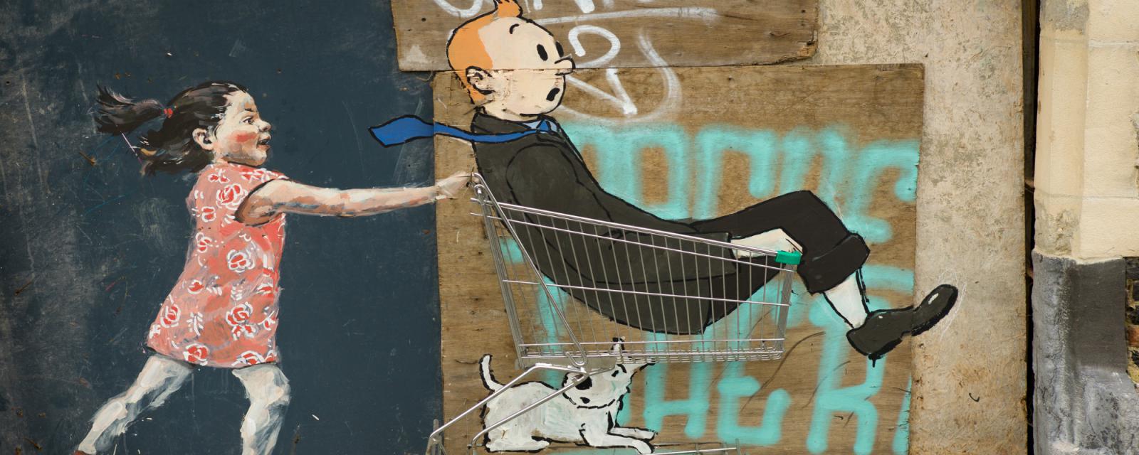 Bijzondere street art in Brussel 