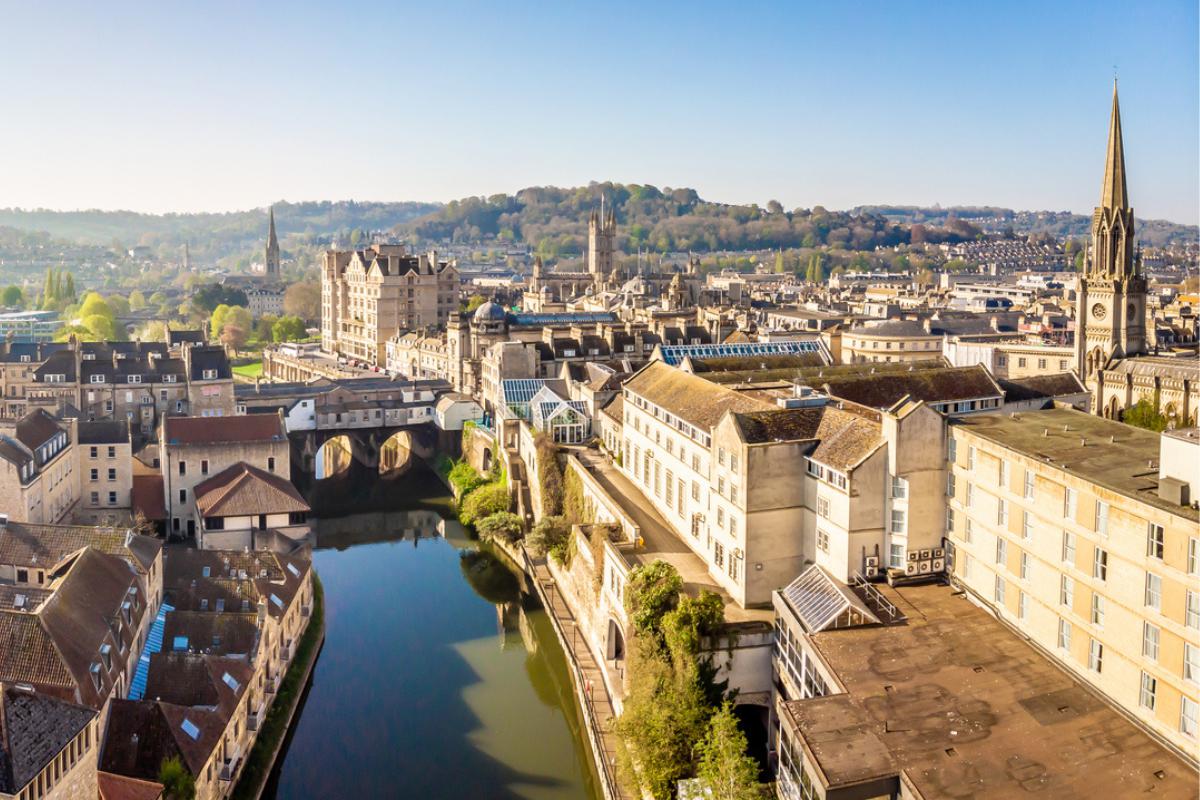 Pulteney Bridge in Bath, Engeland