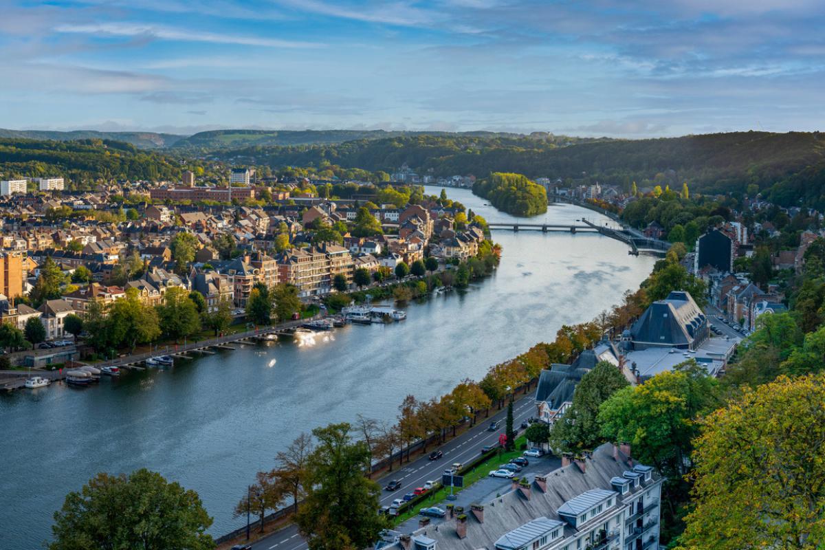 Uitzicht over Namen vanaf de Citadel
