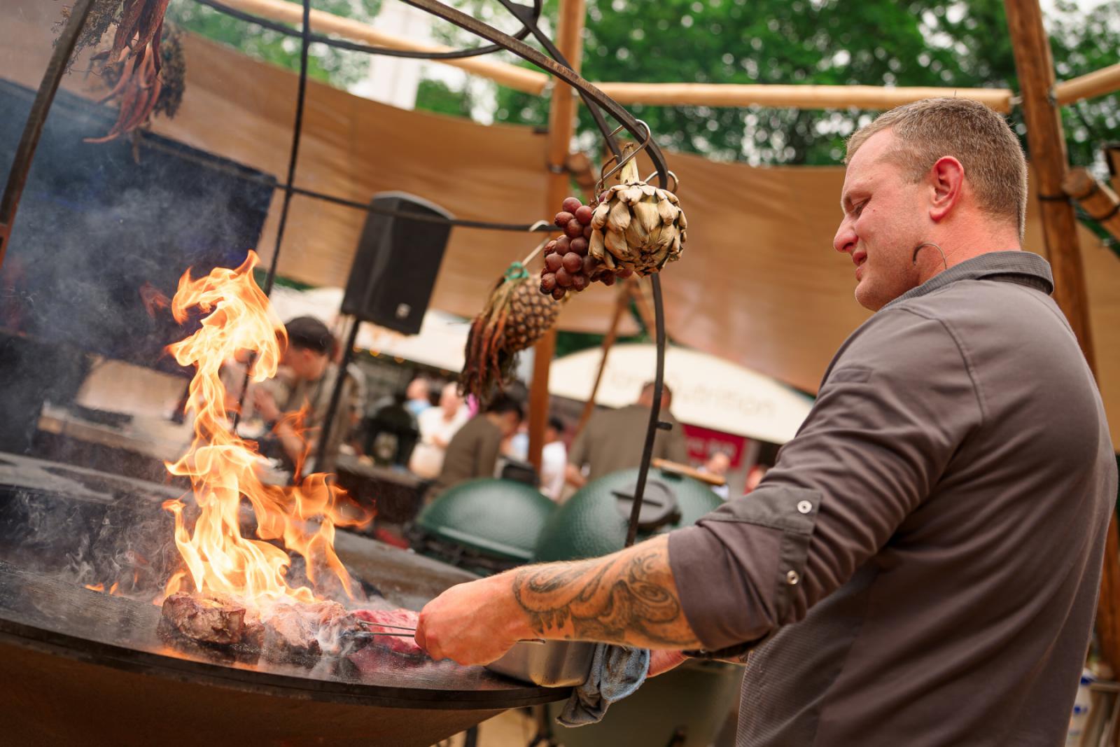 Bite of Amsterdam chef aan het werk