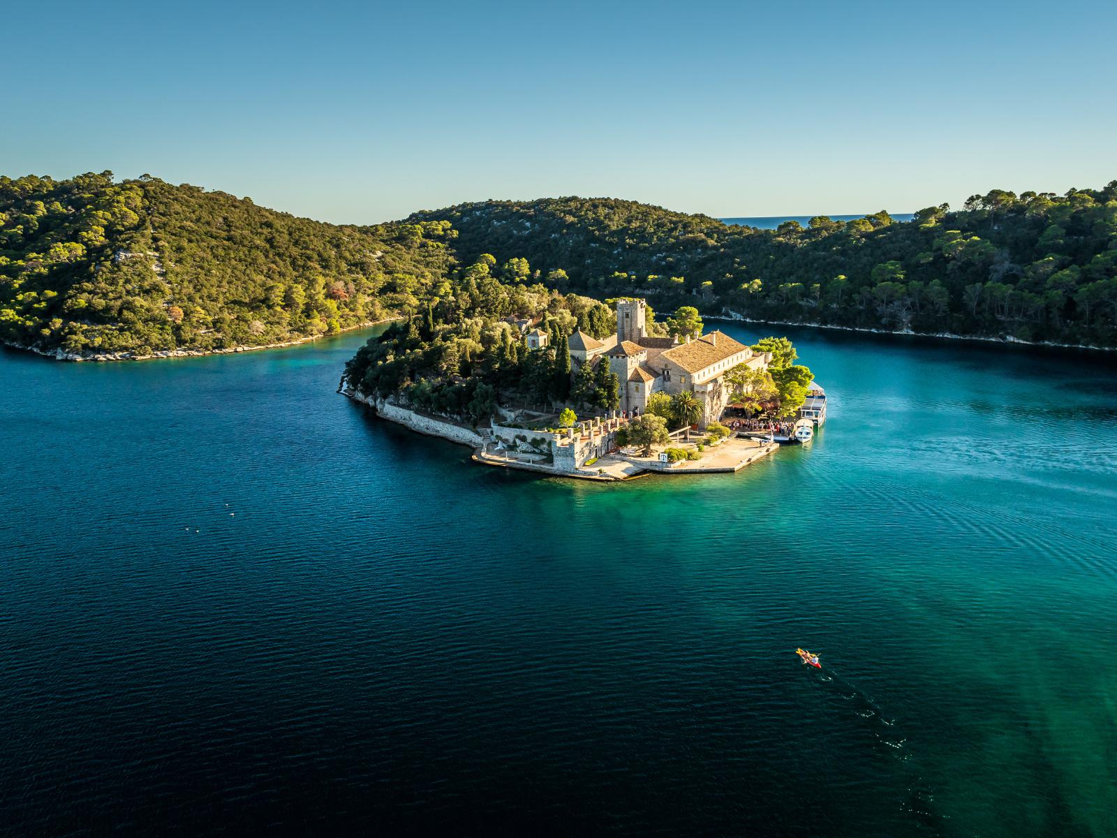Het Nationaal Park Mljet behoort tot de groenste plekken van Kroatië 