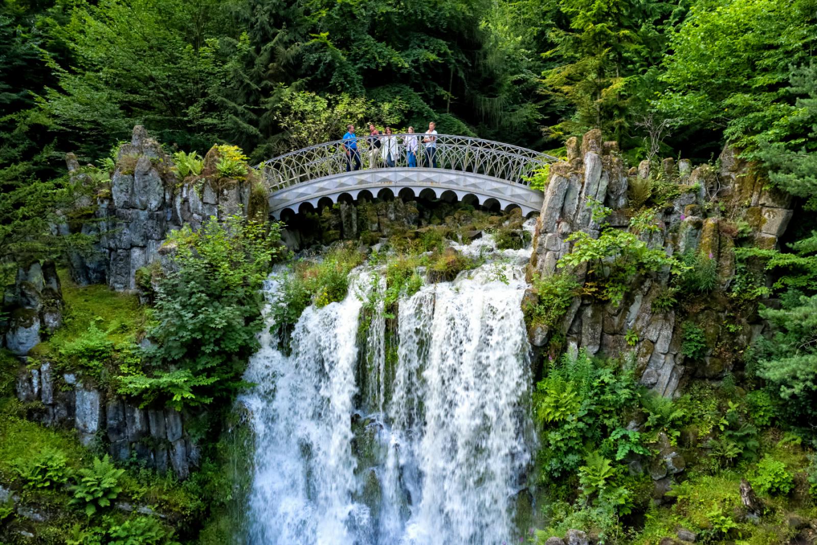 De indrukwekkende Wasserspiele in Bergpark Wilhelmshöhe | © Kassel Marketing Florian Trykowski