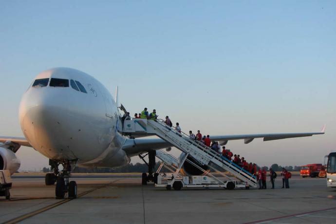 Van en naar het vliegveld