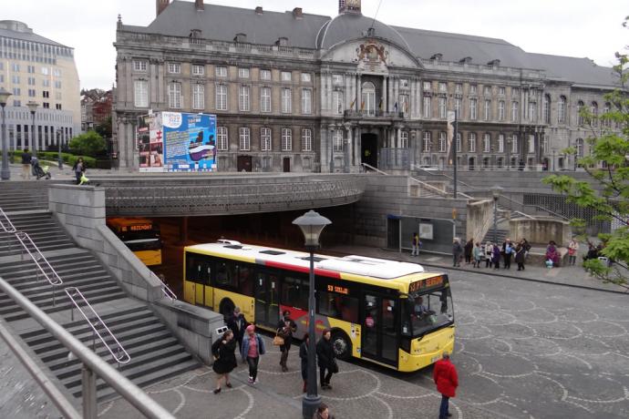 Met de bus in Luik