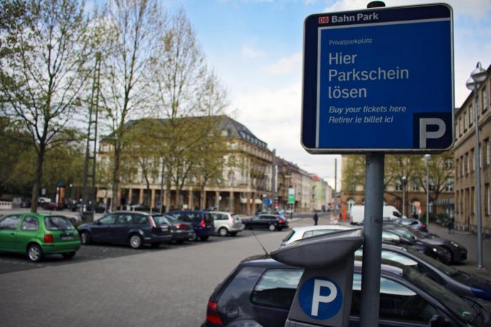 Parkeren en milieusticker in Karlsruhe