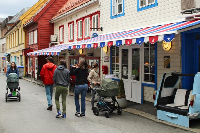 De straat Skostredet