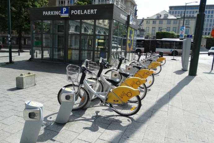 Villo-fietsen in Brussel