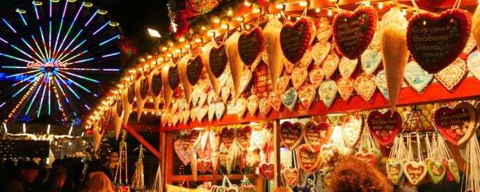 Fonkelende zee van lichtjes in Duisburg