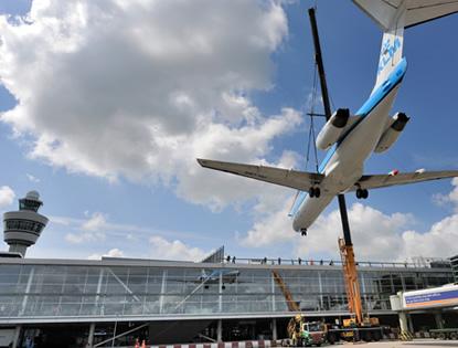 Piloot spelen op Schiphol 