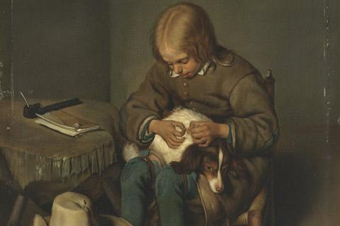 Hangjongeren  op Schiphol