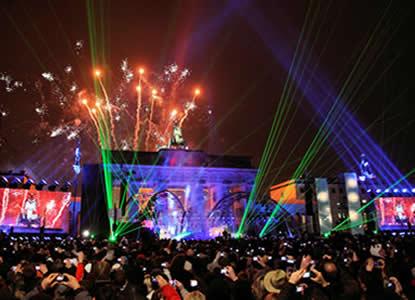 Knalfeest voor 2014 in Berlijn