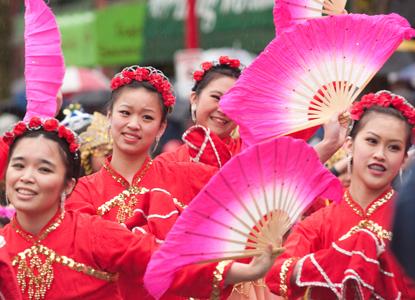 Vier Chinees nieuwjaar in Vancouver