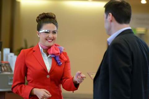 Virgin Atlantic checkt in met Google Glass