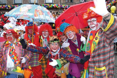 Los gaan tijdens carnaval Düsseldorf