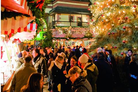 Leipzig licht op tijdens kerst