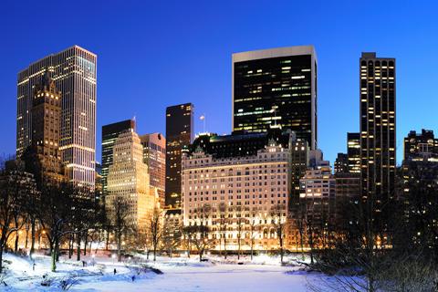 Kerst in de Upper West Side van Manhattan