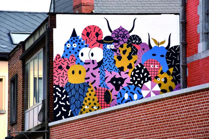 Kunstinstallaties veroveren het straatbeeld in Mons