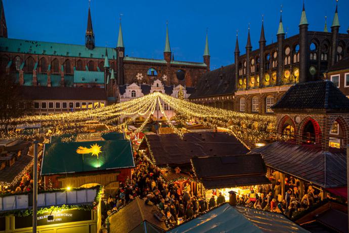 Kerstmarkt in Lübeck