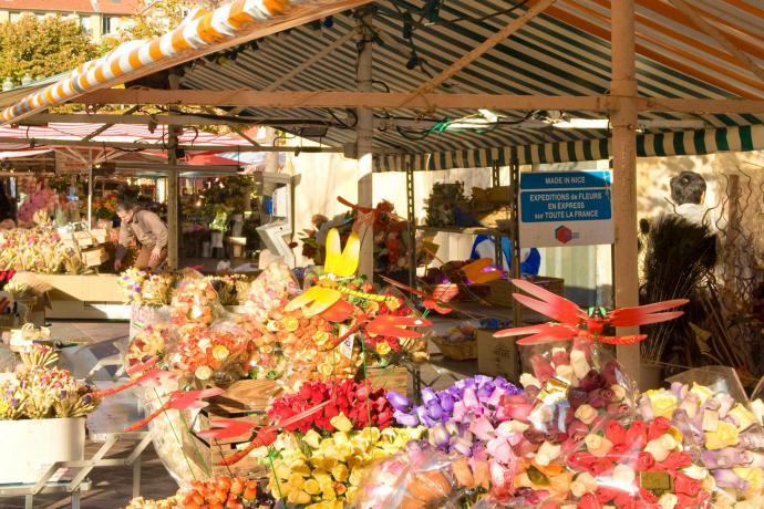 De bloemenmarkt op Cours Saleya