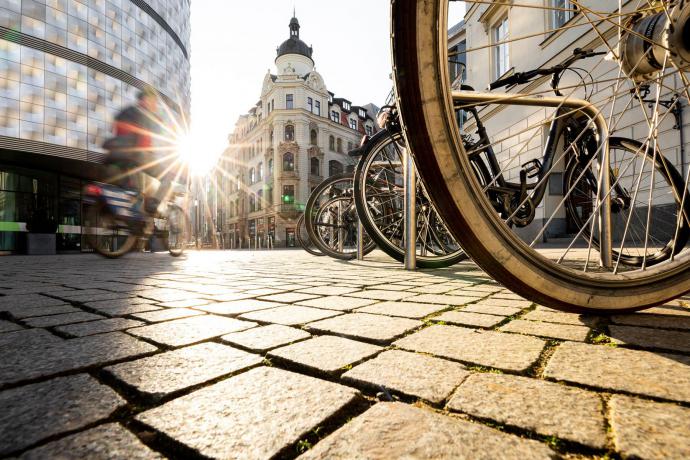 Fietsen in Leipzig