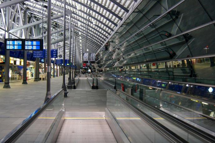 Met het vliegtuig naar Leipzig