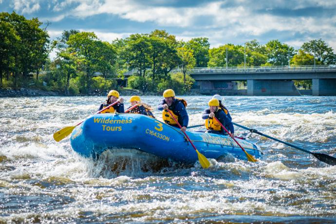 Raften op de Ottawa-rivier
