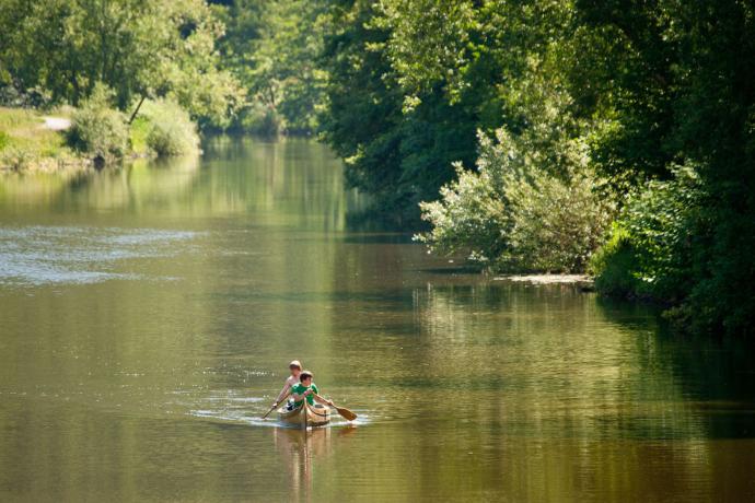 Kanoën op de Lahnrivier