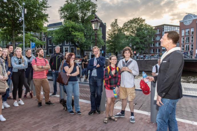 Stadswandeling Amsterdam met comedian