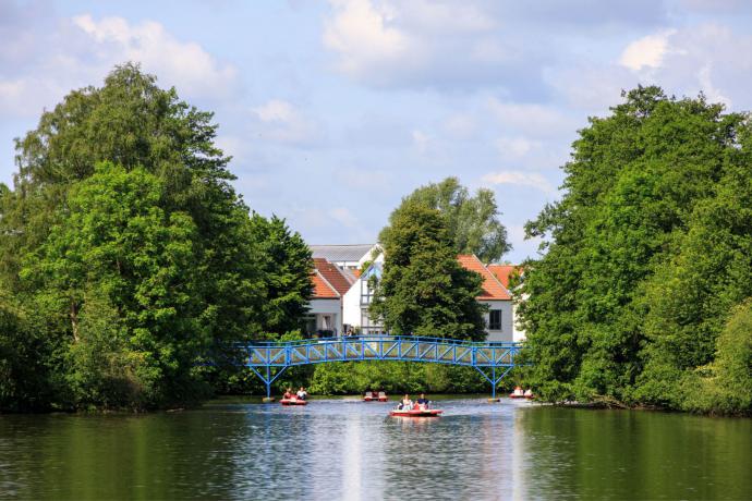 Boottocht door de waterstad Nordhorn