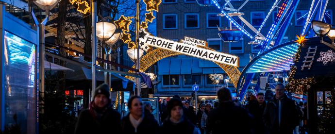 Kerst in Duisburg: lichtjes, kunstijsbaan en industriële charme